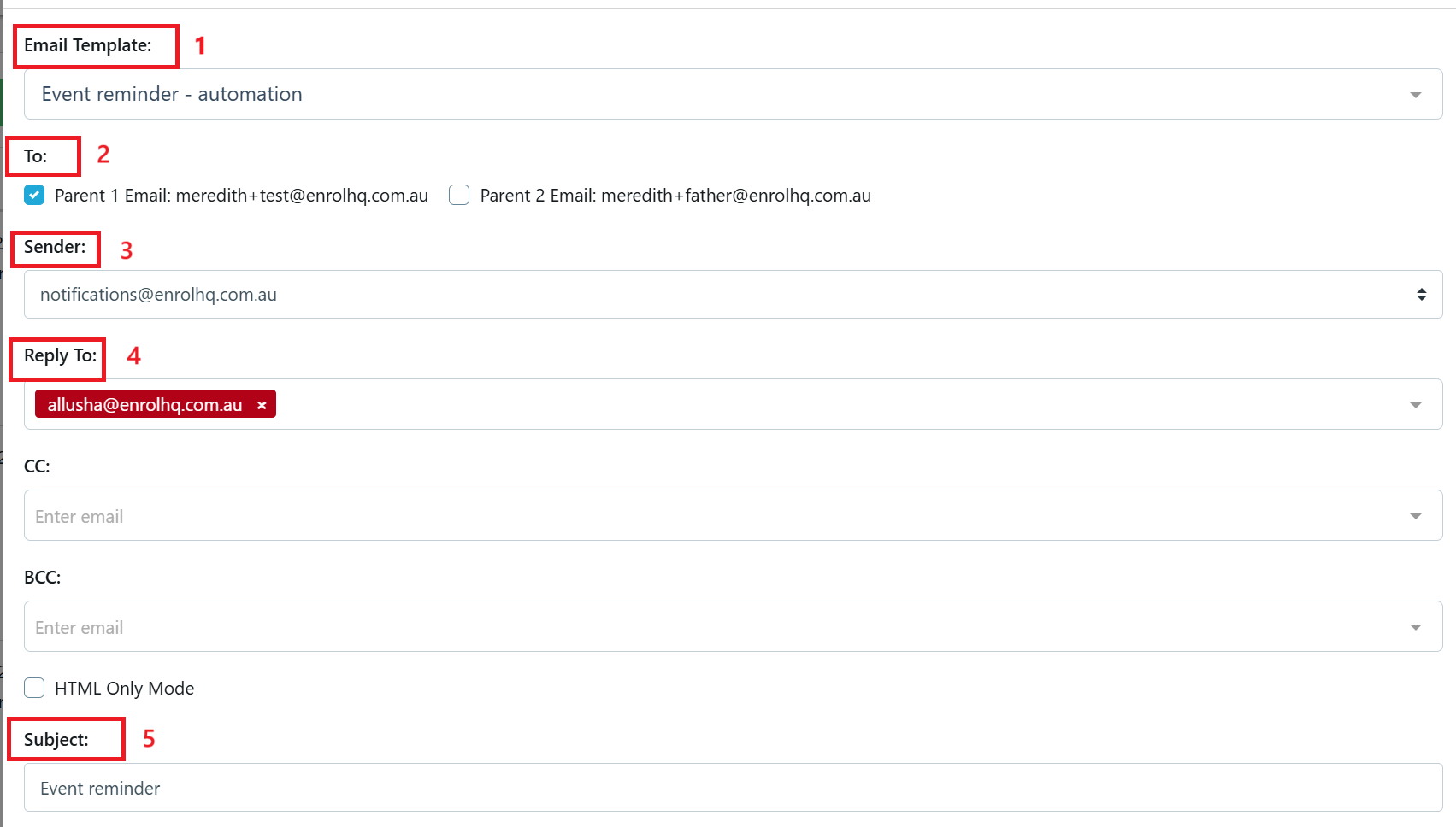 Comms Log - Send Email March 2025