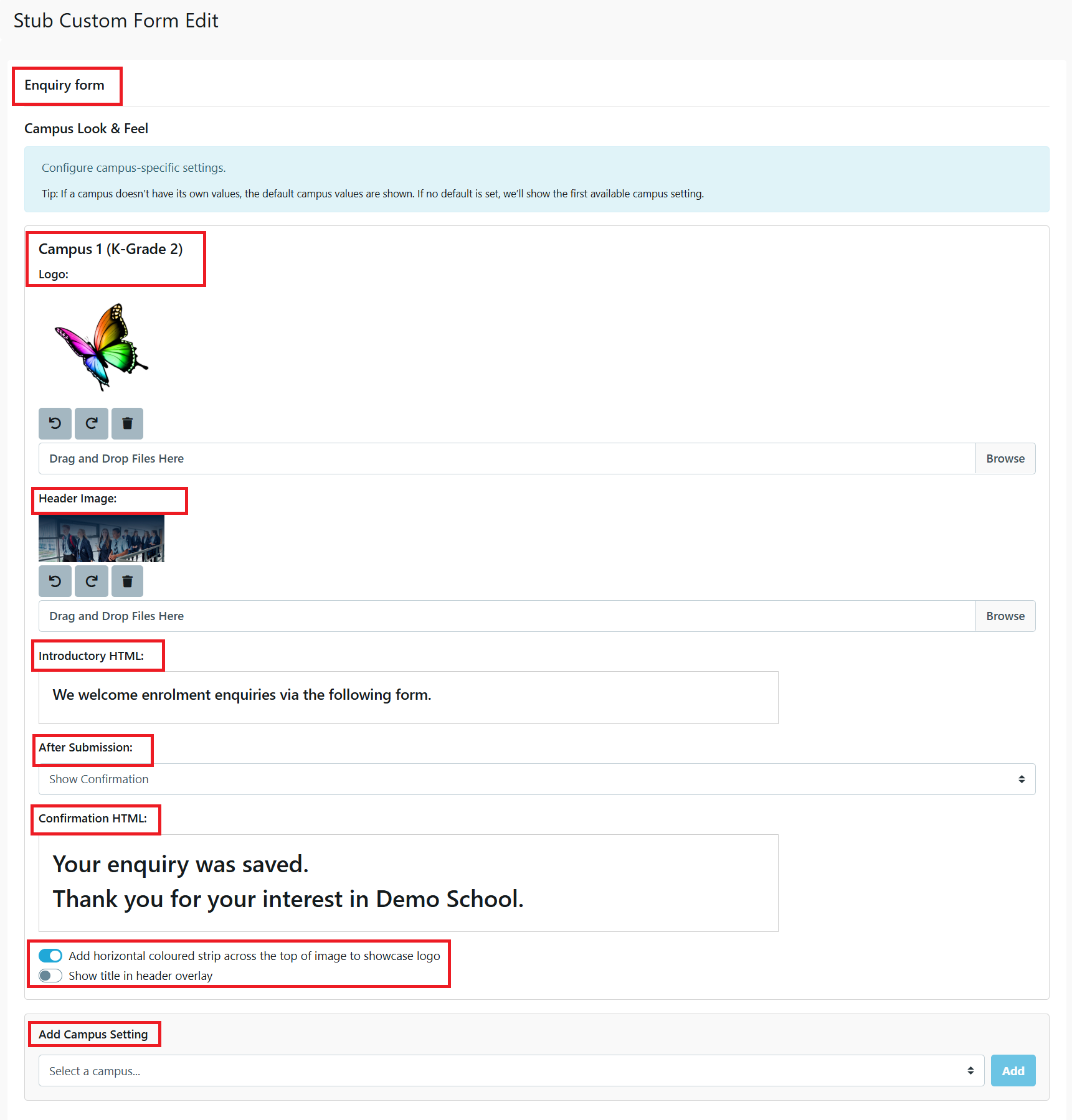 Custom Form Stub Edit form setup - new location Dec 2025