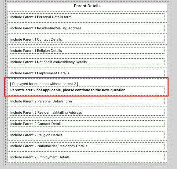 Custom Form signature selection