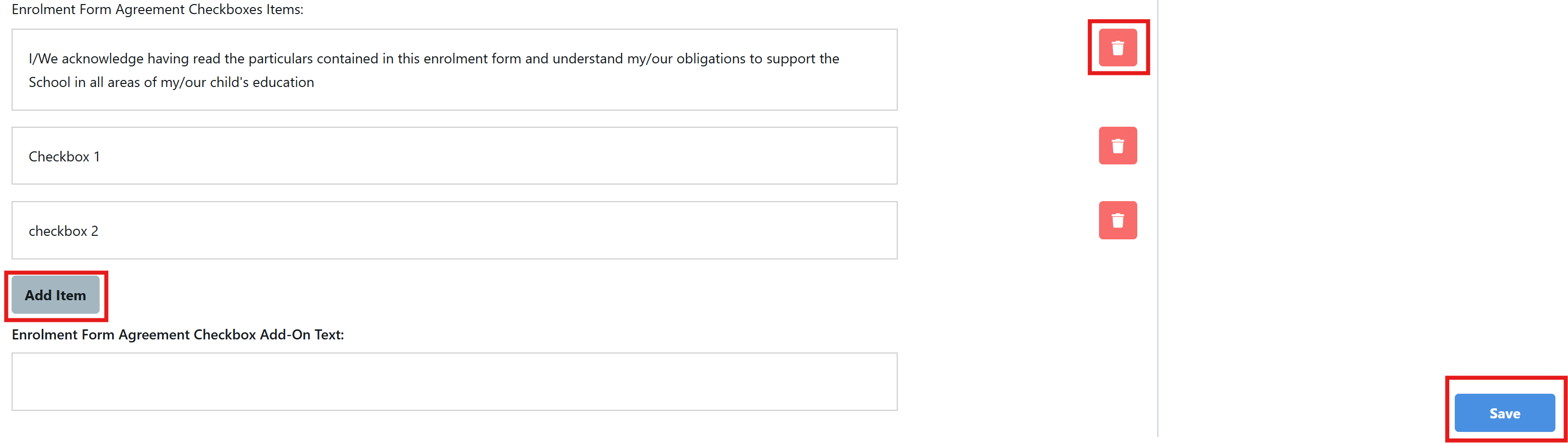 Customisation - Application signature step section 3