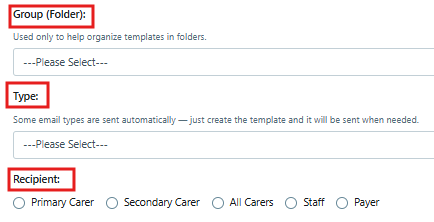 Email Template - initial setup Sept 2025