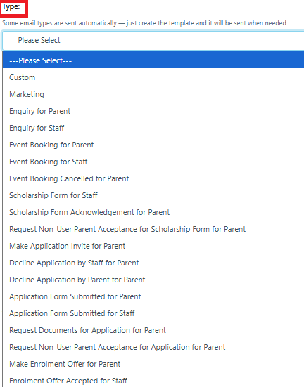 Email Template - template type Sept 2025