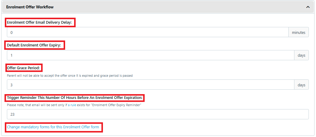 Enrolment Offer workflow June 2025