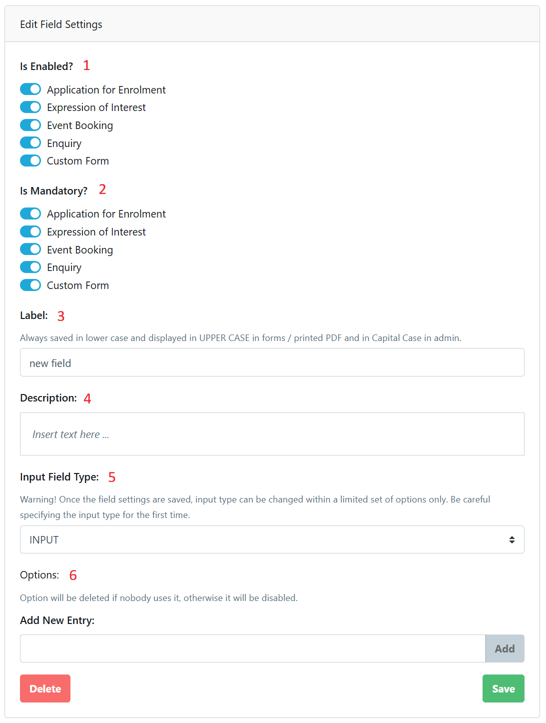 Form Field Options 2025-09-25