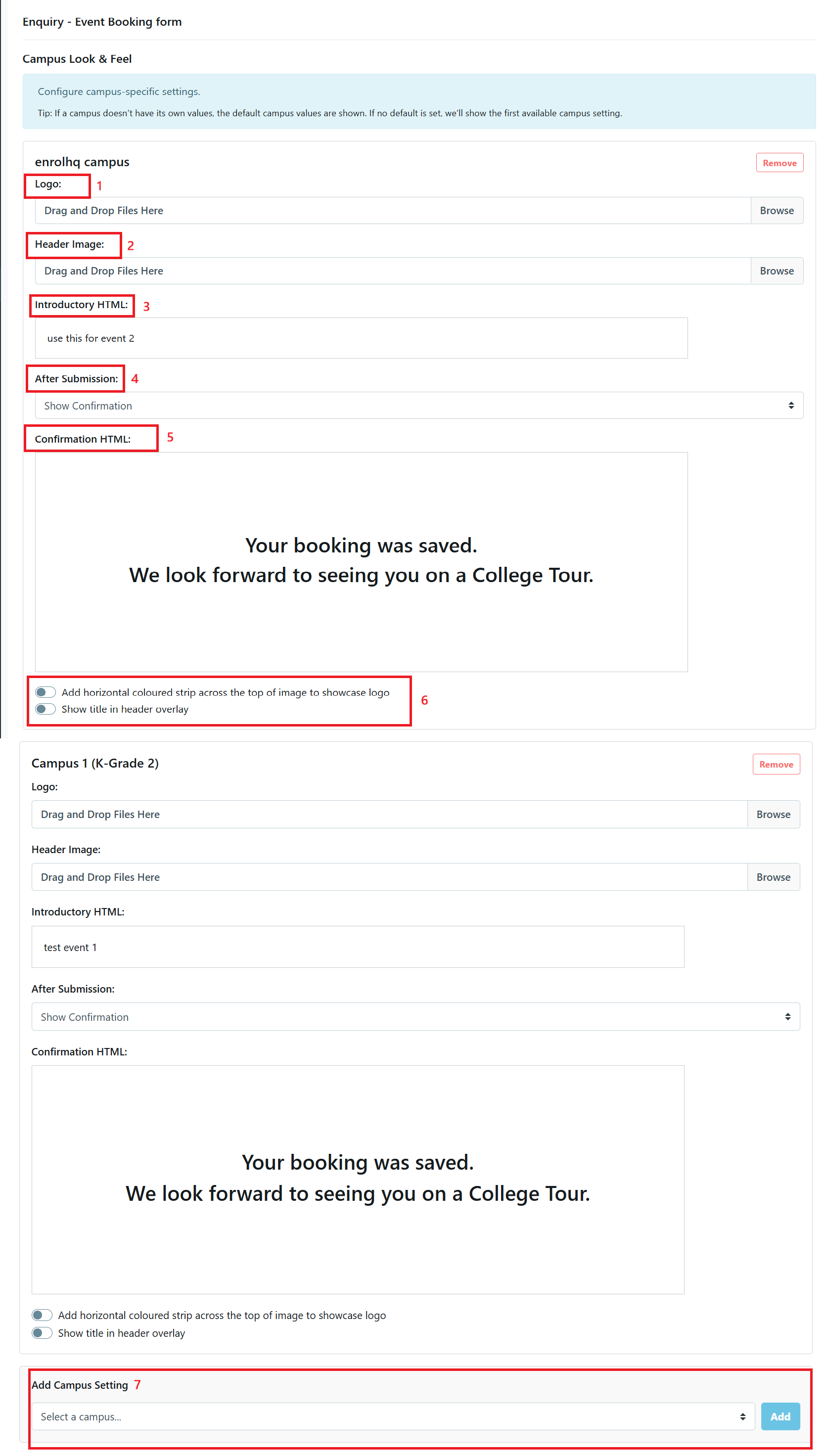 Form Setup Customisation - Event via Custom Forms Jan 2026