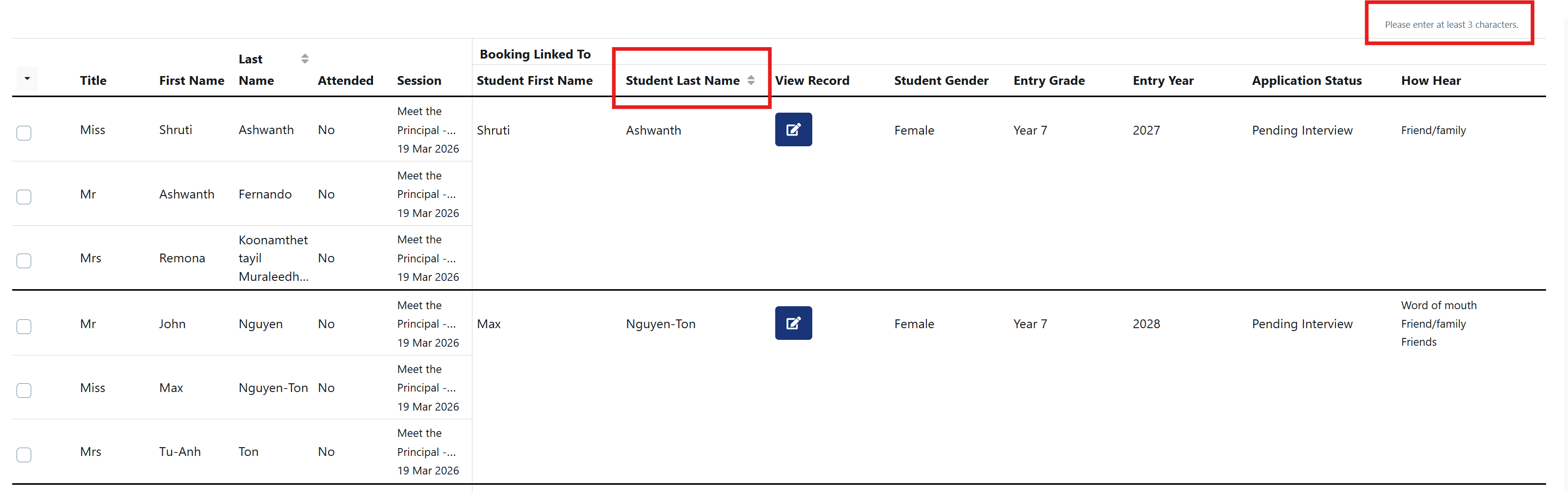 Interview Labels - sort before print Nov 2025