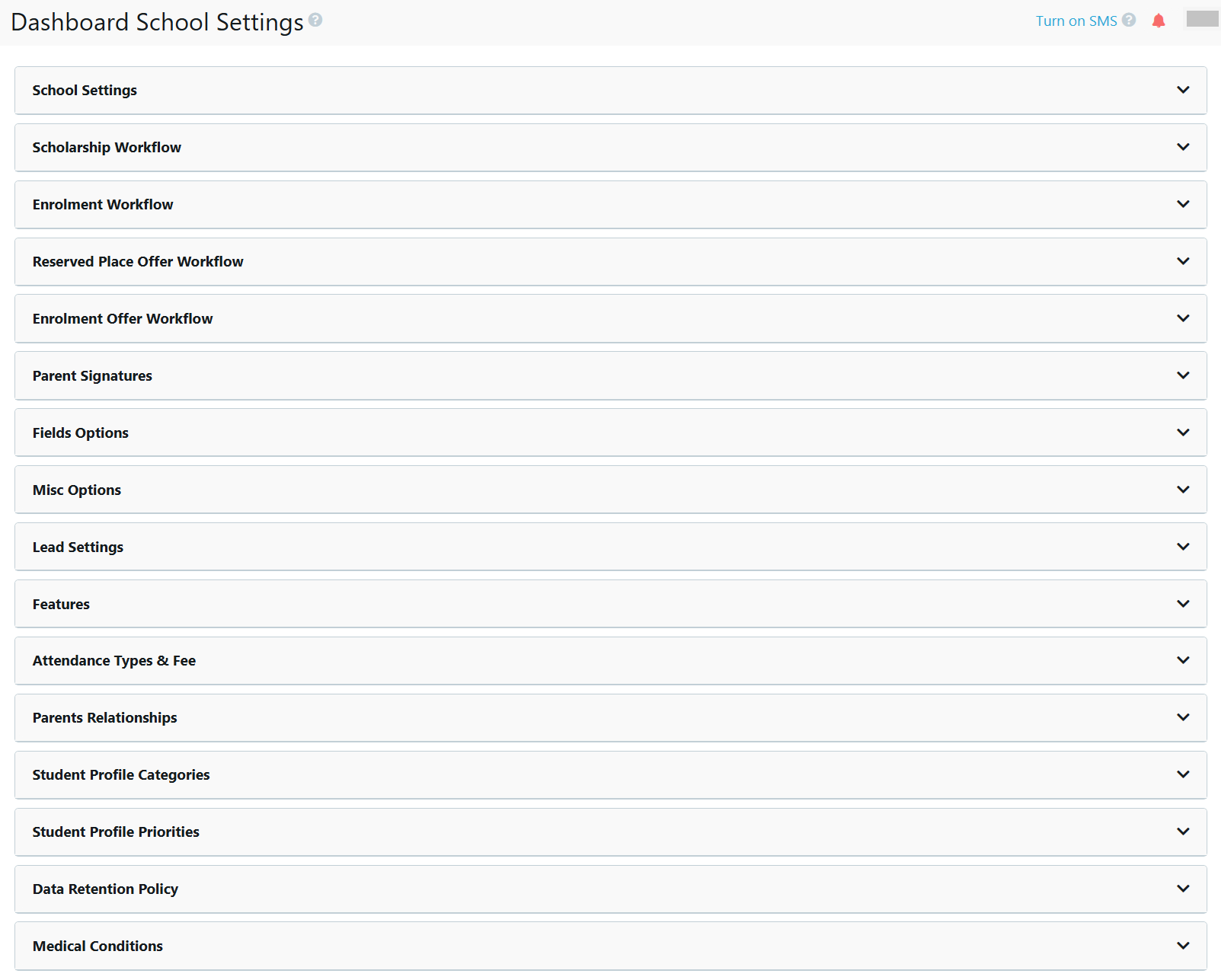 Settings - School Settings 2024