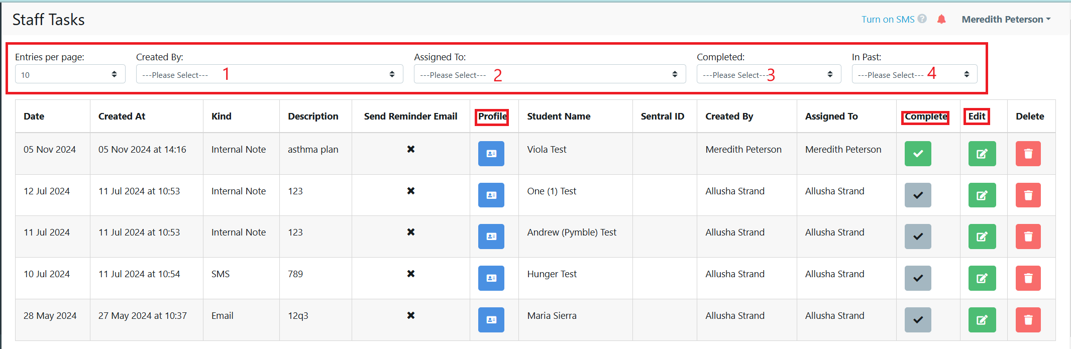 Staff Tasks Report Dec 2024