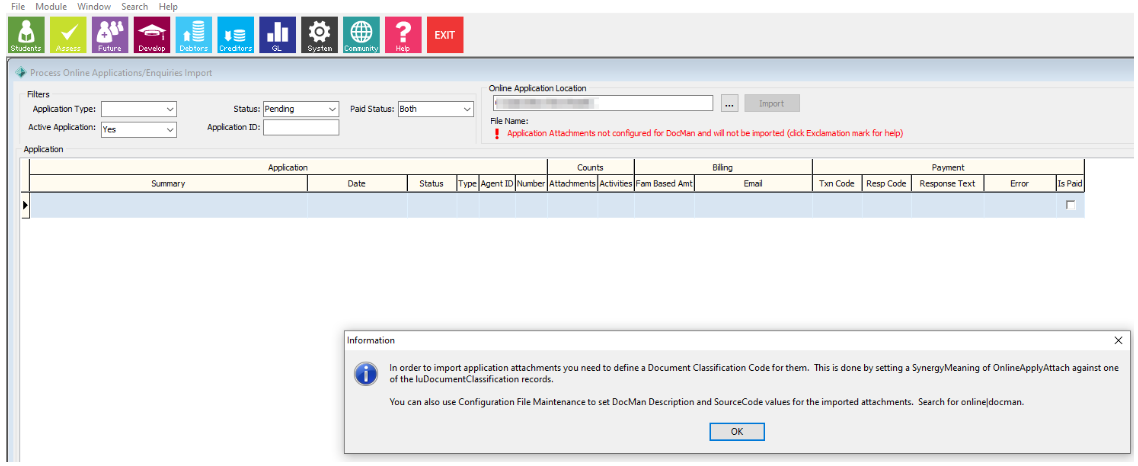 Synergetic Import Wizard step 10