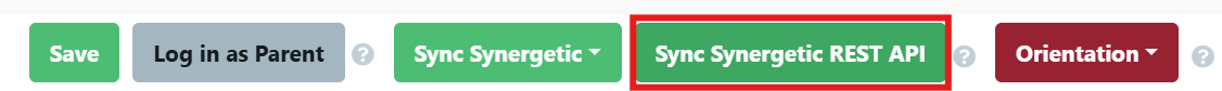 Synergetic REST API Sync Button May 2025
