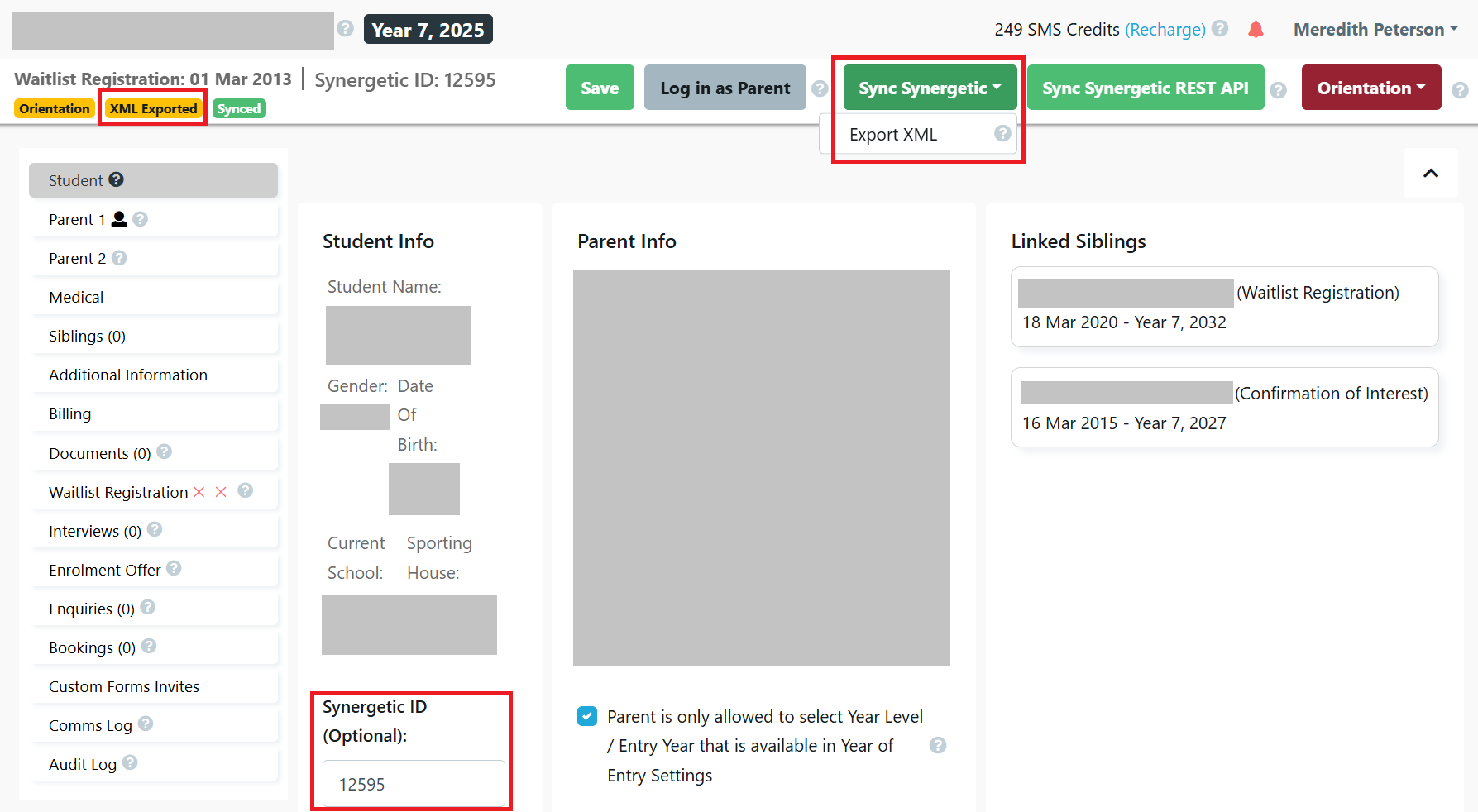 Synergetic XML export Individual May 2025