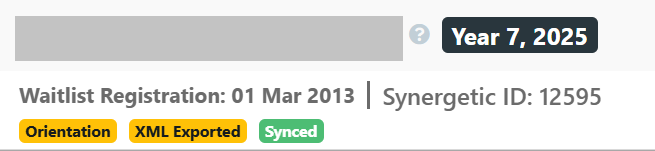 Synergetic XML export dashboard May 2025