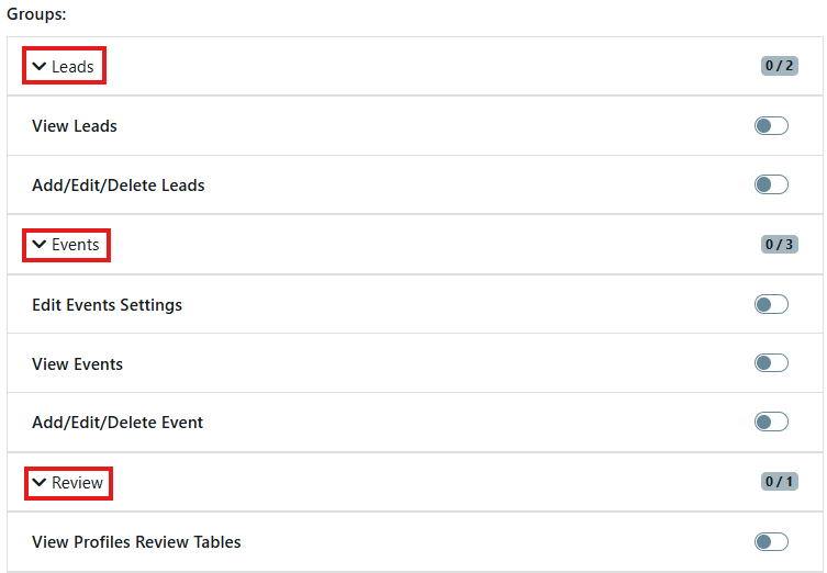 User permission setting 1