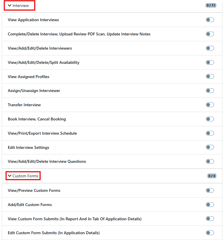 User permission setting 2