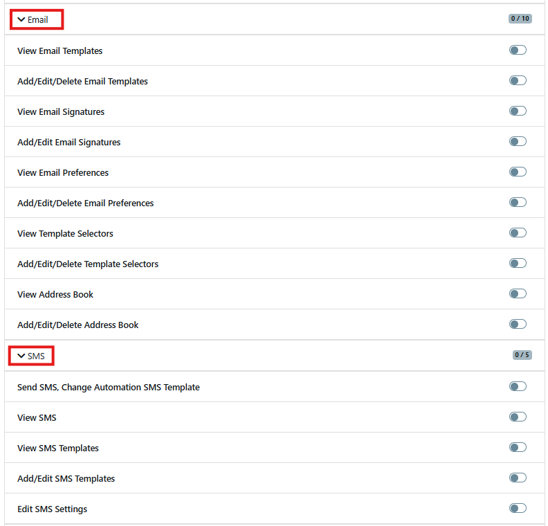 User permission setting 4