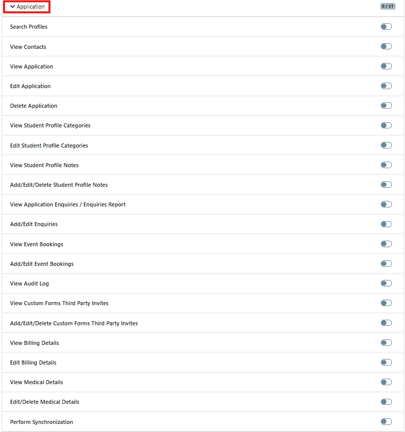 User permission setting 6