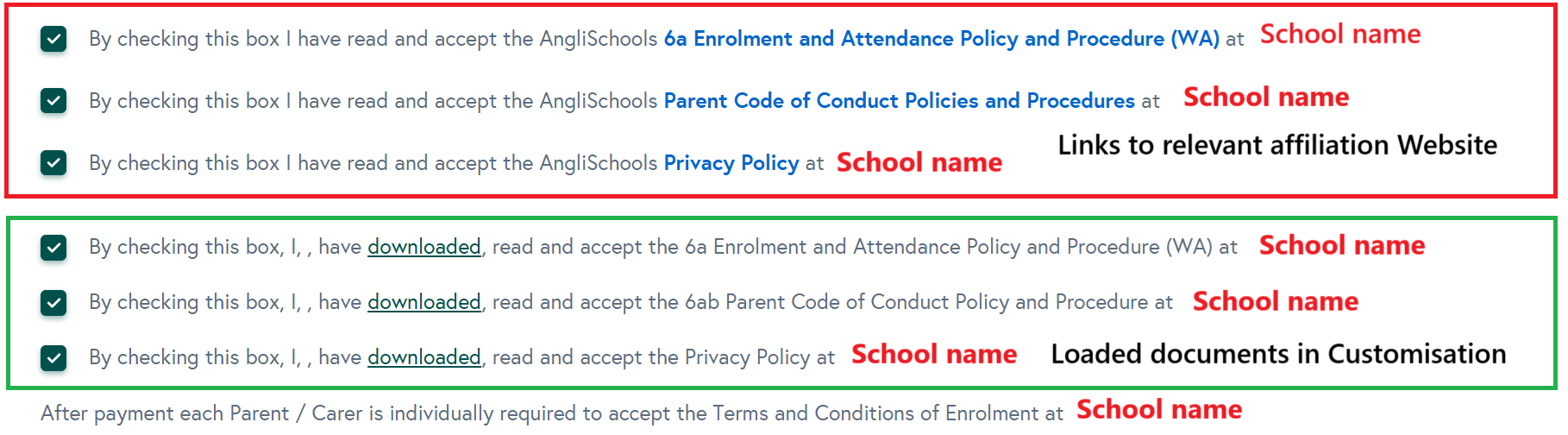 example for different ways to link policy documents May 2025