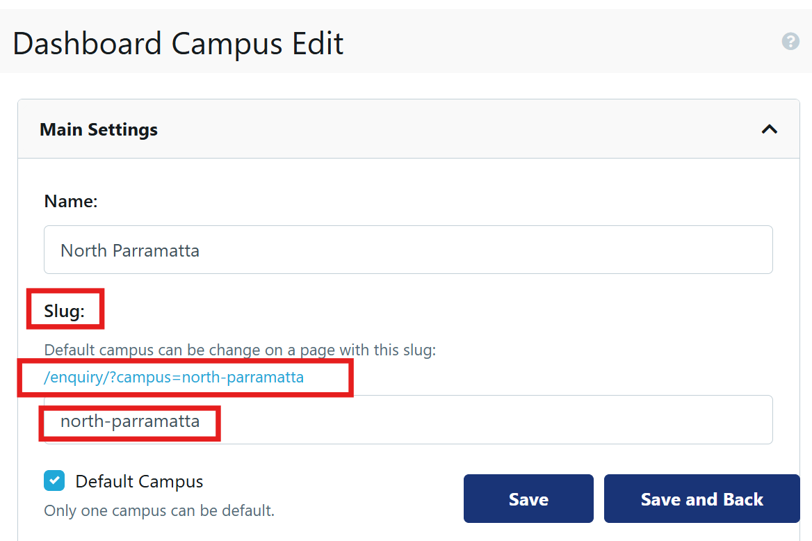 how to create a link by campus Nov 2025