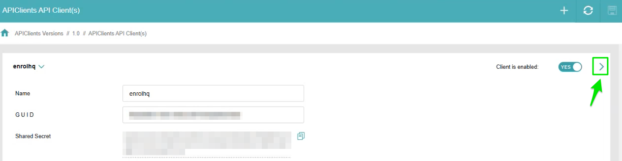 Synergetic - set up API 6